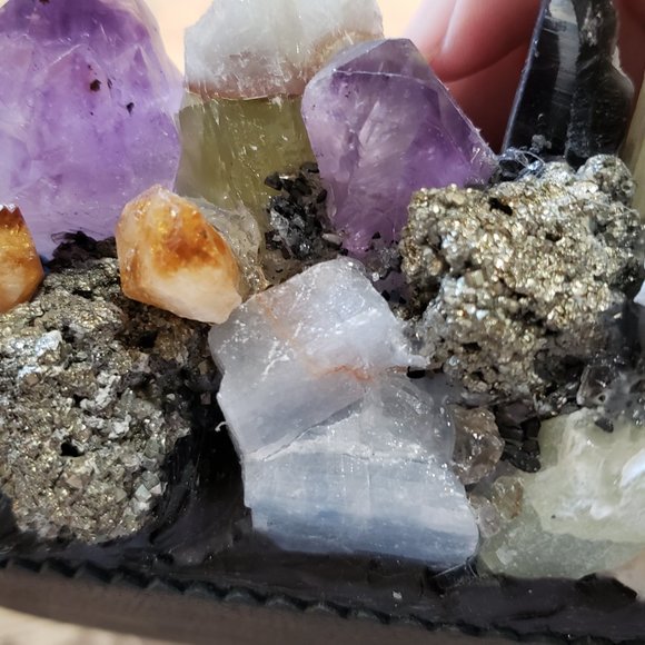 McCoy Crystal Quartz Amethyst Pyrite Cab Jewelry Box Anthropologie Free People - Picture 15 of 16